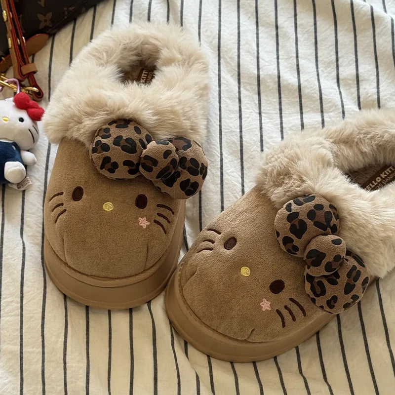 Cute Fluffy Kitty Slippers