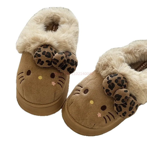 Cute Fluffy Kitty Slippers