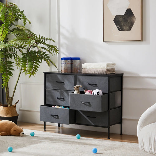 Chic Fabric Drawer Nightstand
